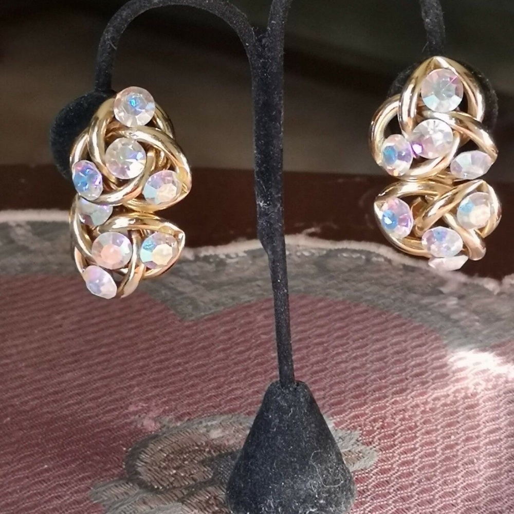 Norma Jean Runway Statement Earrings Aurora Crysta